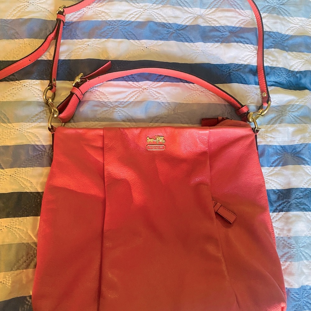 Coach soft leather shoulder bag
